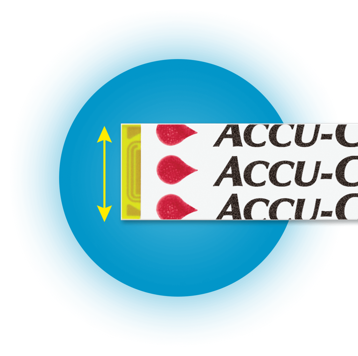 Accu-Chek testing strip